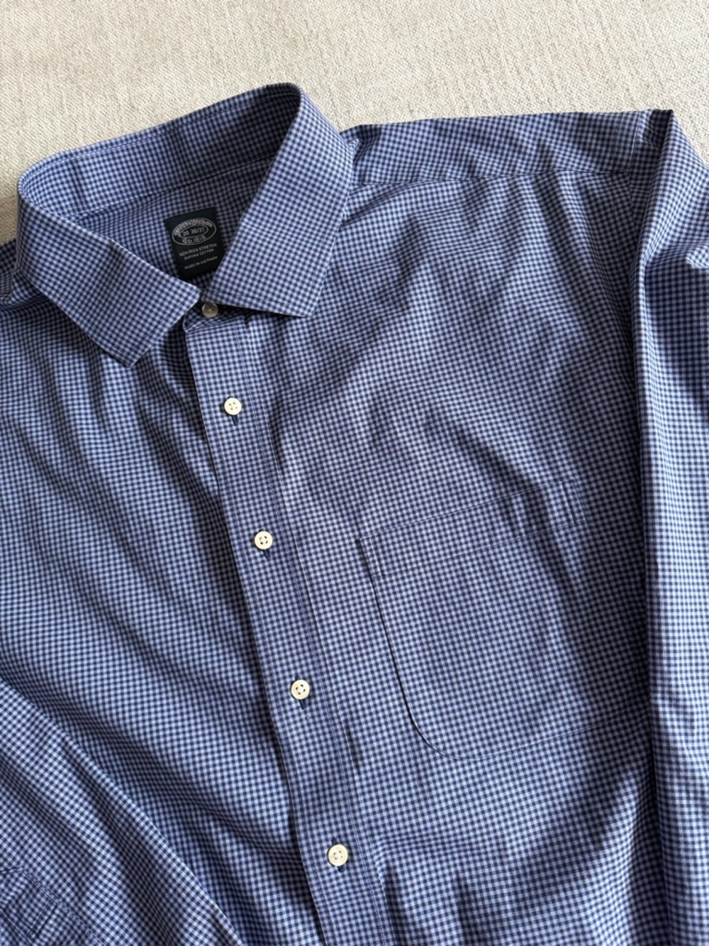 Brooks Brothers Big & Tall Stretch Supima®
Cotton Non-Iron Button Dress Shirt